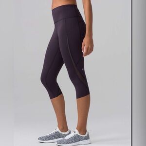 Lululemon Purple Cropped Leggings